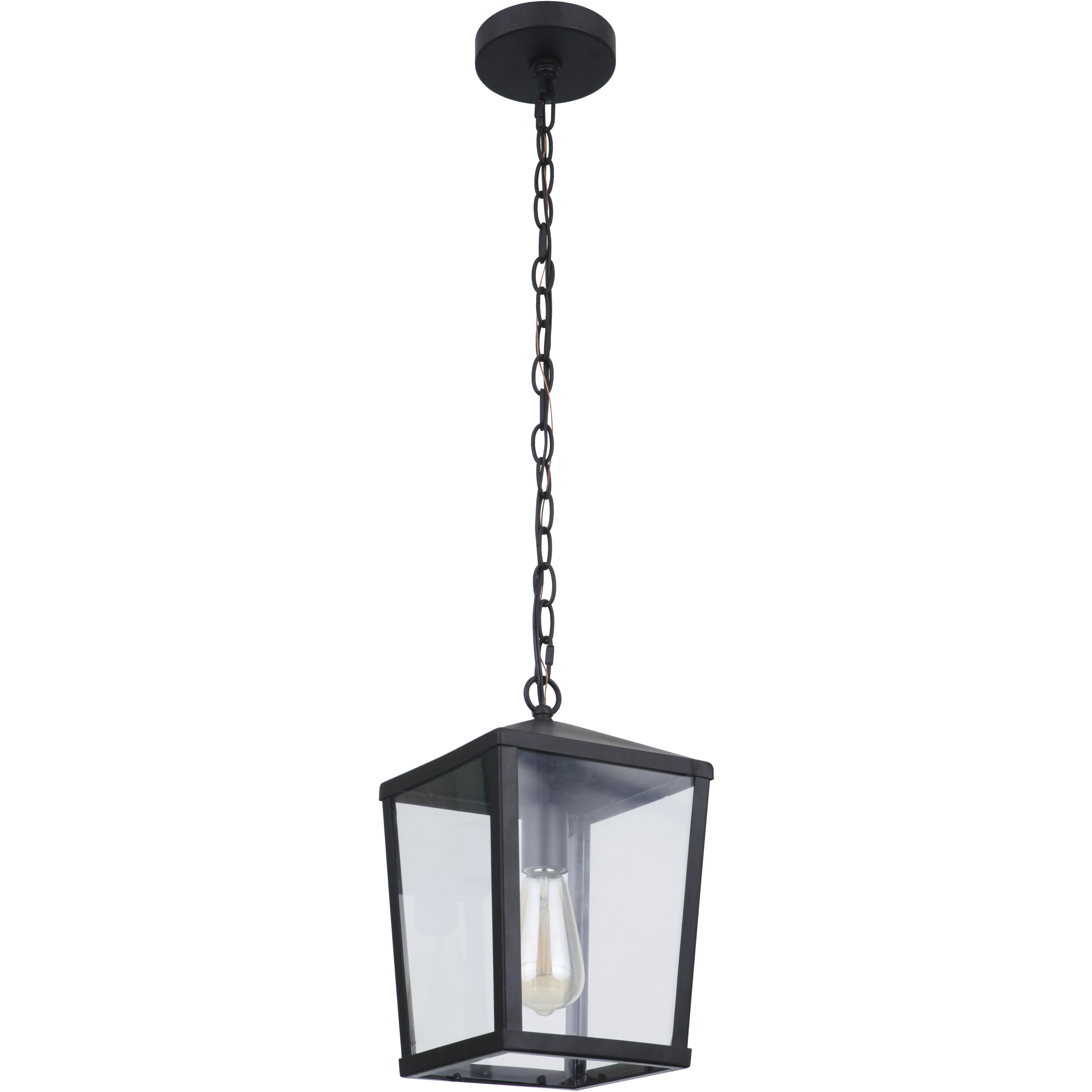 Olsen 1 Light 8 inch Midnight Outdoor Pendant