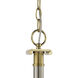 Stanza 6 Light 26 inch Brushed Polished Nickel / Satin Brass Chandelier Ceiling Light