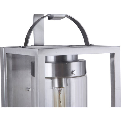 Neo 1 Light 20 inch Satin Aluminum Outdoor Wall Lantern