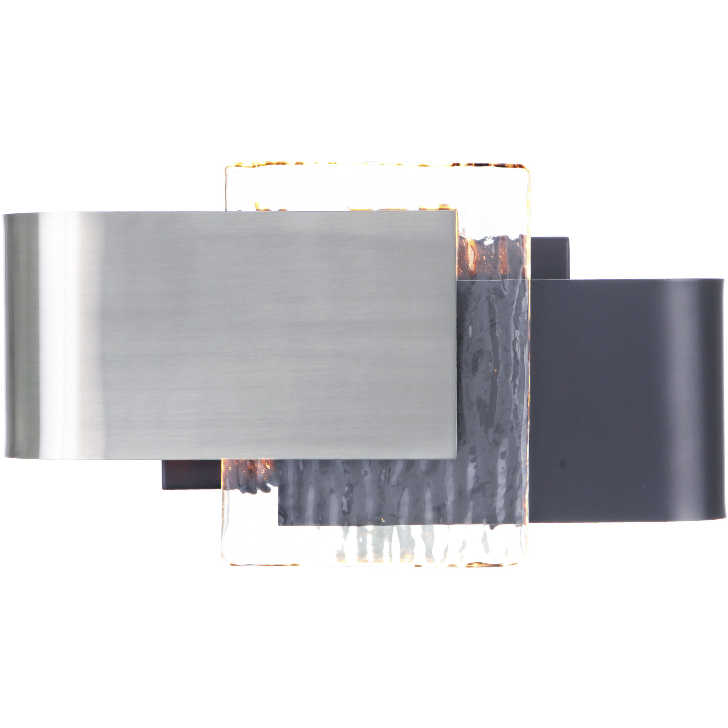 Harmony LED 12 inch Flat Black / Polished Nickel Wall Sconce Wall Light