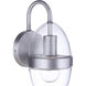 Sivo Outdoor Wall Mount in Satin Aluminum, Small