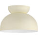 Ventura Dome 1 Light 10.5 inch Cottage White Flushmount Ceiling Light