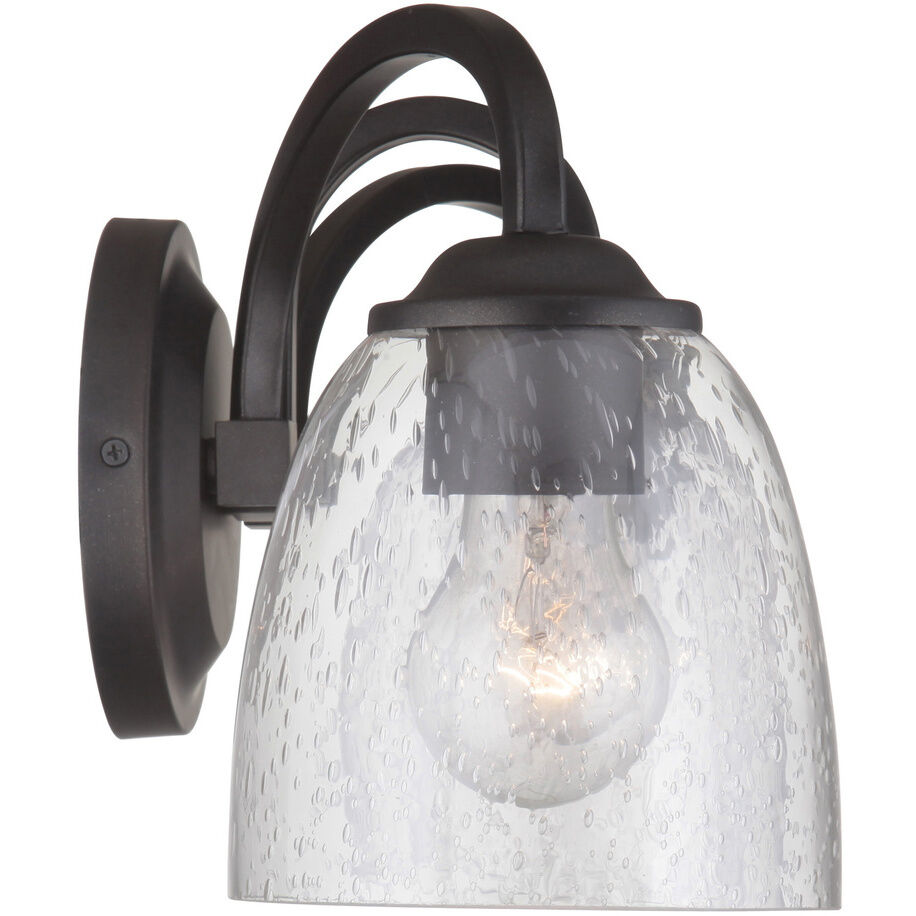 Neighborhood Serene 3 Light 23 inch Espresso Vanity Light Wall Light in Clear Seeded, Neighborhood Collection