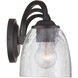 Neighborhood Serene 3 Light 23 inch Espresso Vanity Light Wall Light in Clear Seeded, Neighborhood Collection
