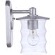 Canon Outdoor Wall Mount in Satin Aluminum, Medium