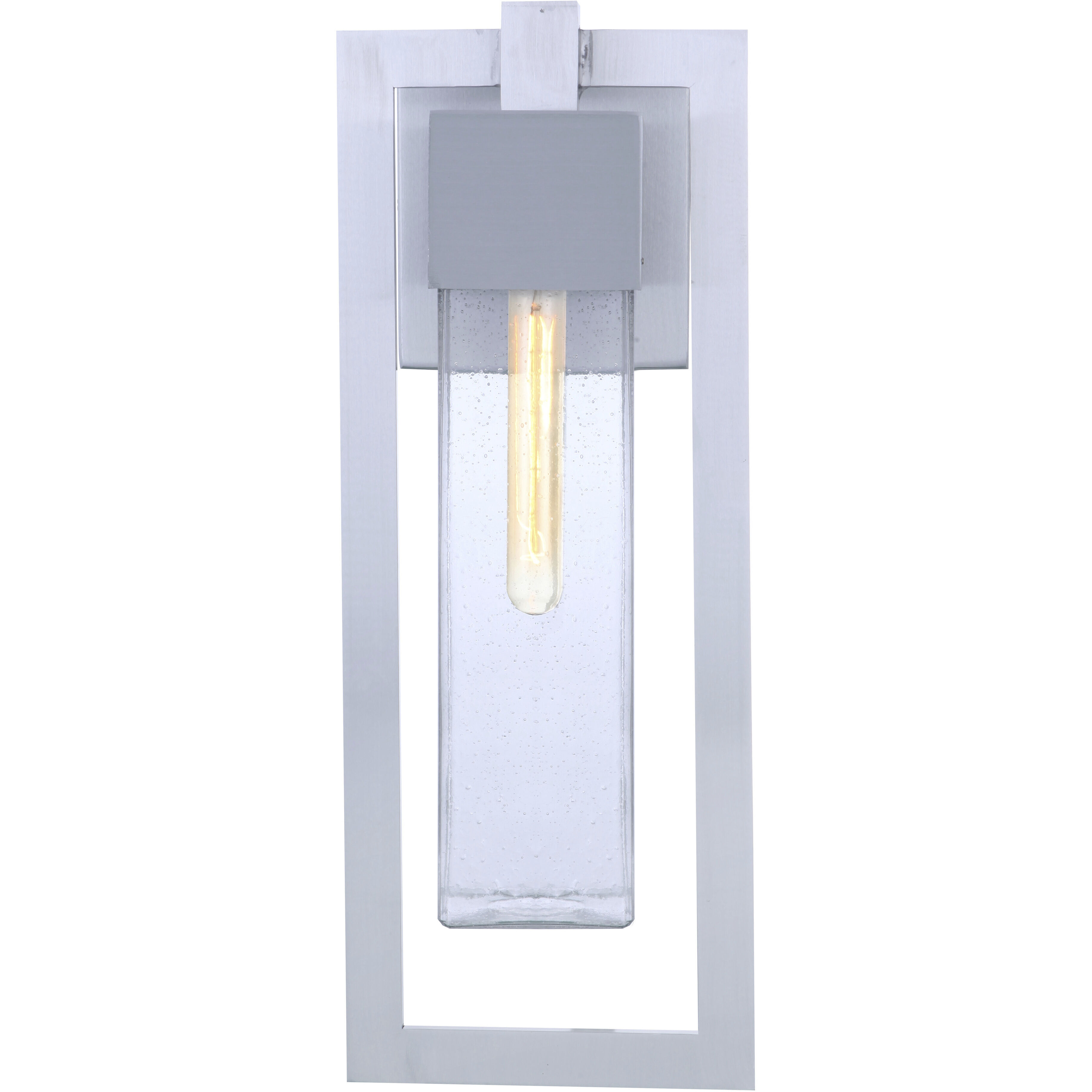 Perimeter Outdoor Wall Mount in Satin Aluminum, Large