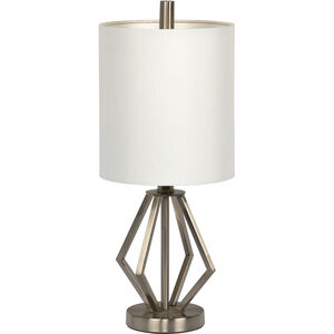 Bejamin 18.5 inch 60 watt Brushed Polished Nickel Table Lamp Portable Light