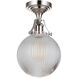 Gallery State House 1 Light 7.75 inch Polished Nickel Semi Flush Ceiling Light