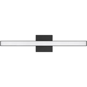 Trim LED 24 inch Flat Black Vanity Light Wall Light