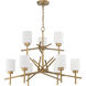 Cadence 9 Light 32 inch Soft Gold Chandelier Ceiling Light