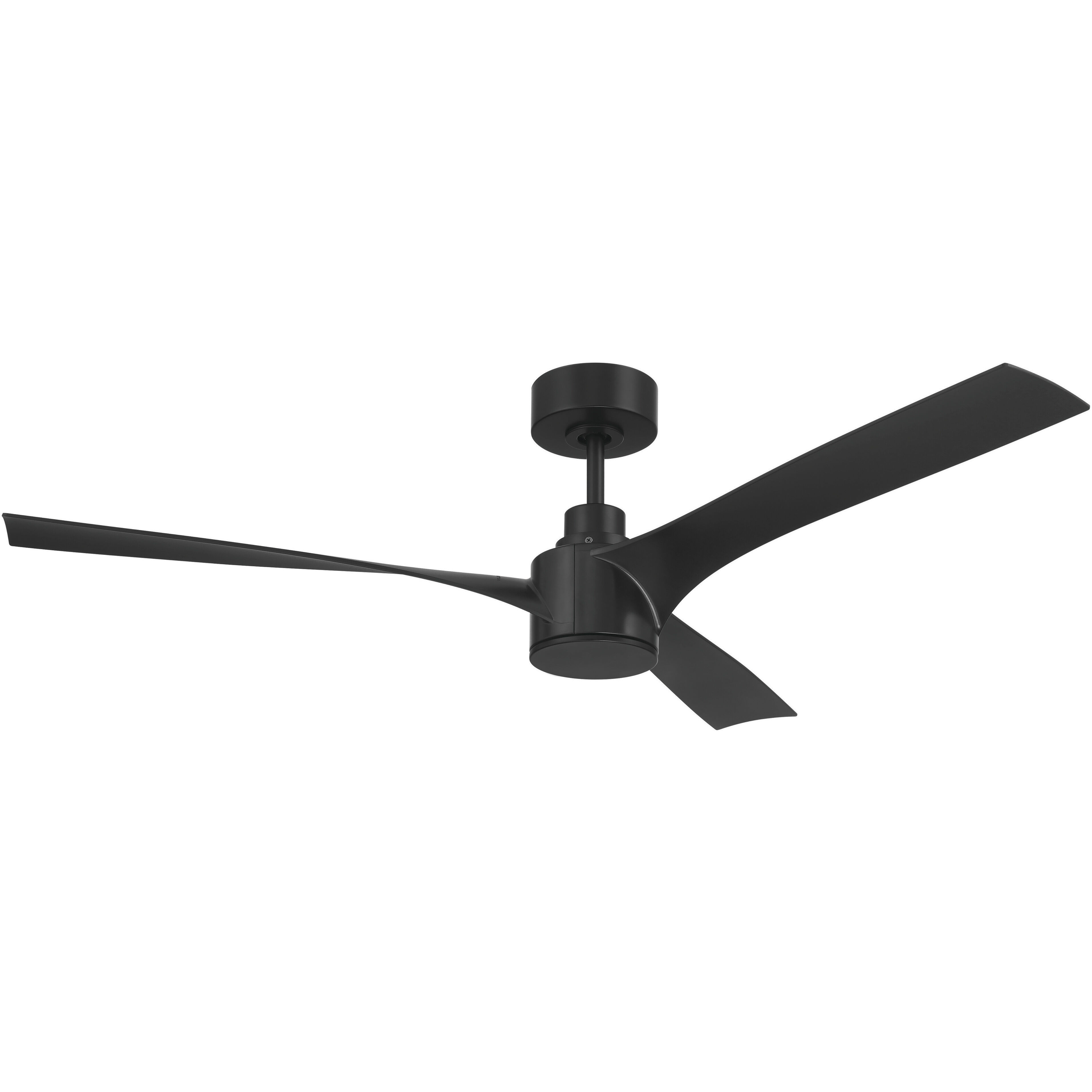 Phoebe 52 inch Flat Black Indoor/Outdoor Ceiling Fan