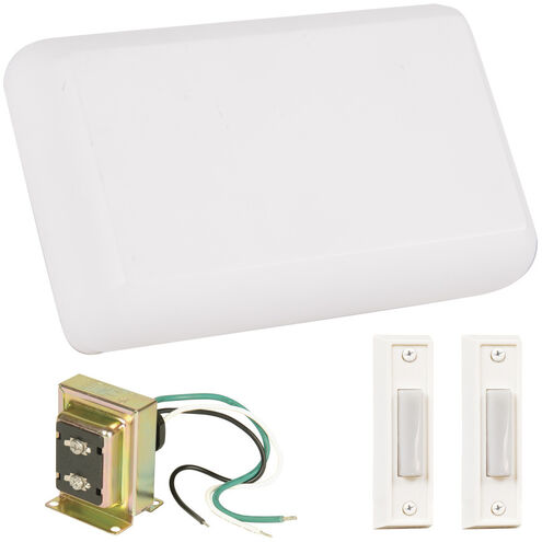 Builder White Chime Kit, White Buttons