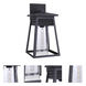 Becca 1 Light 19 inch Textured Black Outdoor Wall Mount