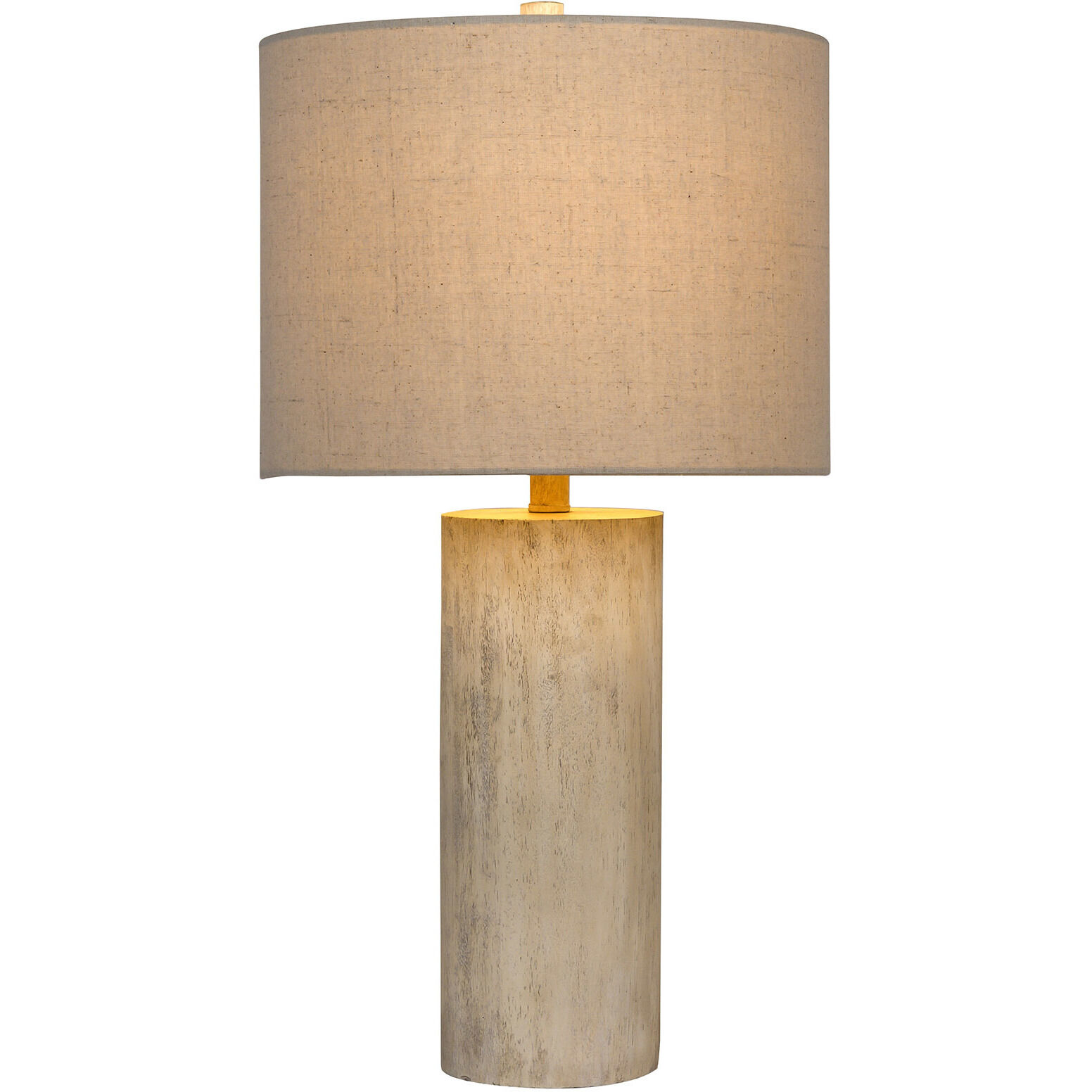 Bejamin 26.5 inch 100 watt Cottage White Table Lamp Portable Light