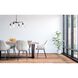 Pleated 4 Light 30 inch Flat Black Chandelier Ceiling Light