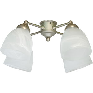 Universal LED Brushed Satin Nickel Fan Light Kit, Bell