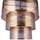 Mesh 12 Light 36 inch Satin Brass Pendant Ceiling Light