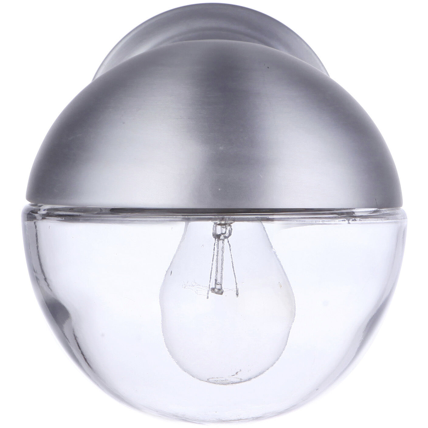 Evie Outdoor Wall Mount in Satin Aluminum, Small