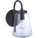Laclede 1 Light 12 inch Midnight Outdoor Wall Mount, Small