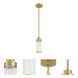Whittley 1 Light 5 inch Satin Brass Mini Pendant Ceiling Light