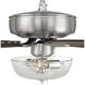 Pro Plus 101 52 inch Brushed Polished Nickel with Driftwood/Grey Walnut Blades Contractor Ceiling Fan