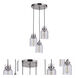 Foxwood 3 Light 11.88 inch Brushed Polished Nickel Pendant Ceiling Light