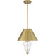 Nabu 3 Light 16 inch Satin Brass Pendant Ceiling Light
