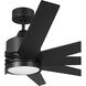 Champion 60 inch Flat Black with Flat Black/Flat Black Blades Ceiling Fan