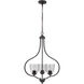 Neighborhood Serene 3 Light 22.5 inch Espresso Foyer Light Ceiling Light in Clear Seeded, Neighborhood Collection