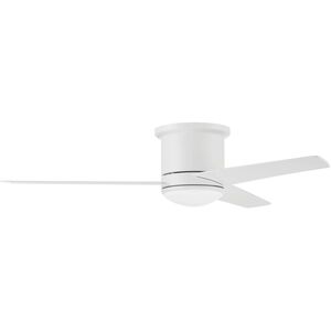 Cole 52 inch White with Brushed Flat White/Washed Oak Blades Ceiling Fan