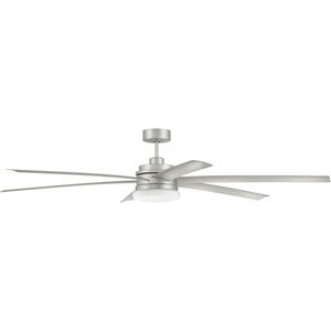 Chilz 72 inch Painted Nickel with Painted Nickel/Painted Nickel Blades Ceiling Fan
