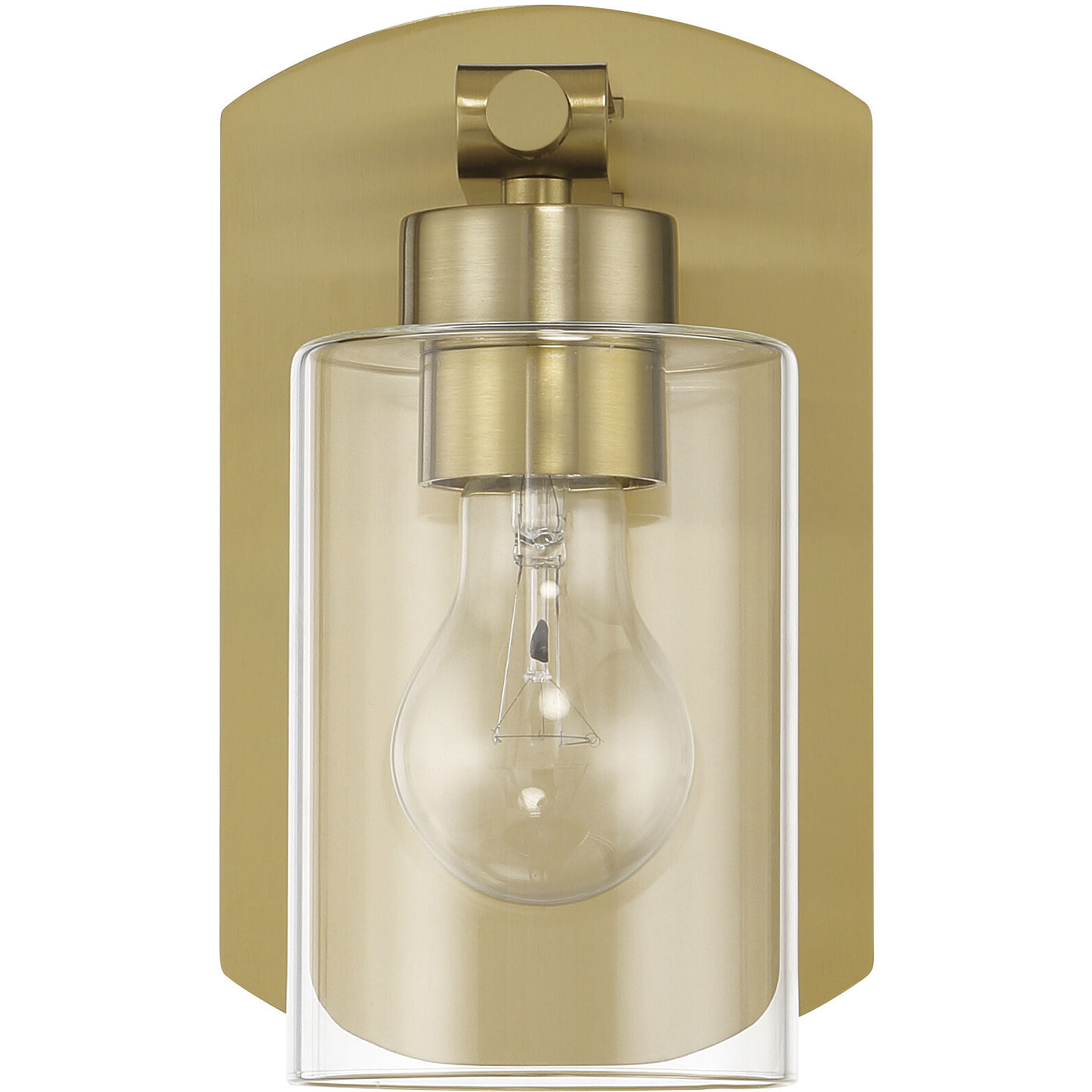 Hendrix 1 Light 5.25 inch Satin Brass Wall Sconce Wall Light