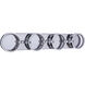Context LED 32.88 inch Chrome Vanity Light Wall Light
