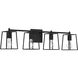 Dunn 4 Light 32 inch Flat Black Vanity Light Wall Light