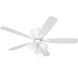 Wheeler 52 inch White with White/Washed Oak Blades Fan