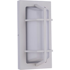 Bulkhead 1 Light 10 inch Textured White Outdoor Wall/Ceiling Mount, Small