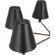 Blake 6 Light 30 inch Flat Black/Satin Brass Chandelier Ceiling Light