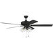 Super Pro 104 60 inch Espresso with Espresso/Walnut Blades Contractor Ceiling Fan
