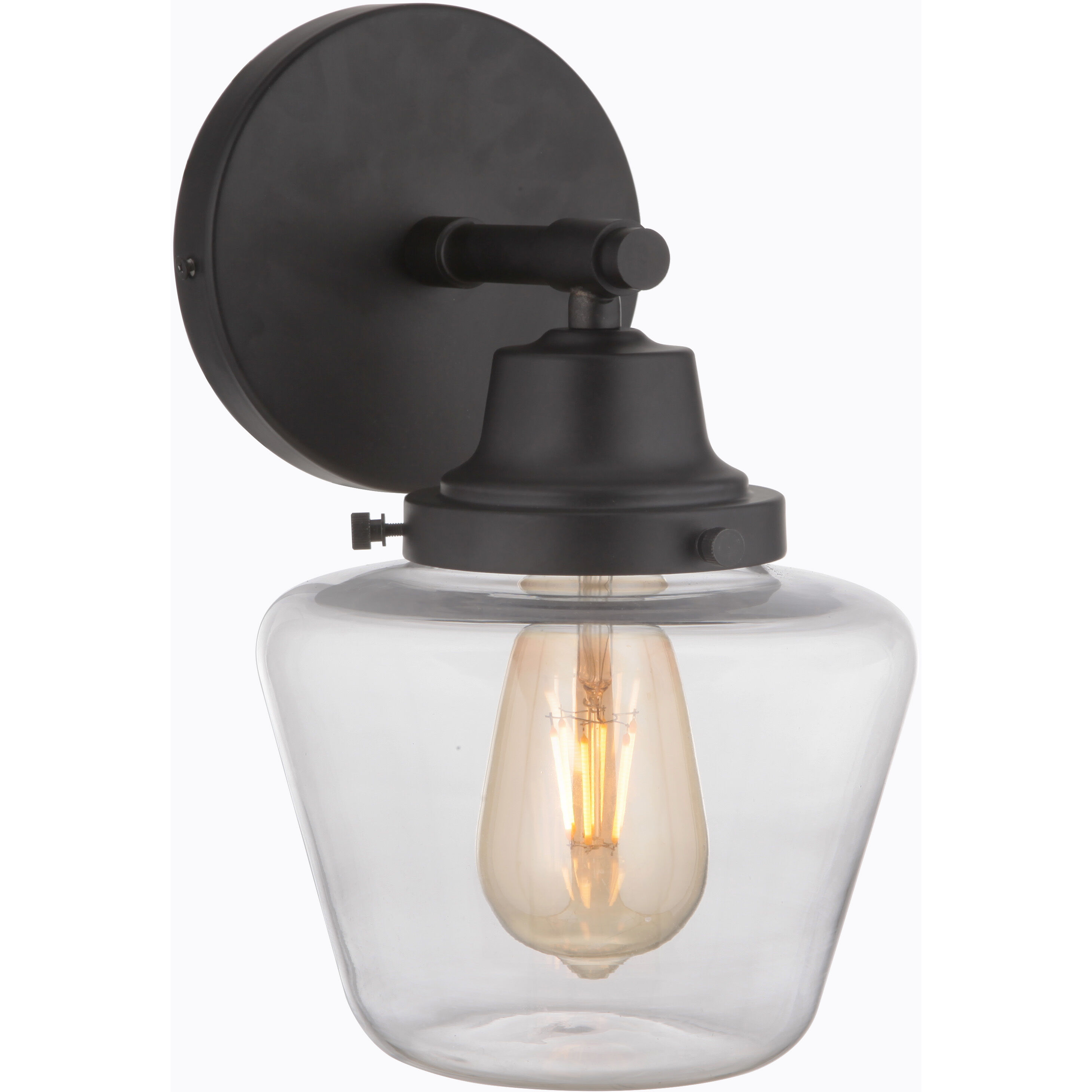 Neighborhood Essex 1 Light 7 inch Flat Black Wall Sconce Wall Light, Neighborhood Collection