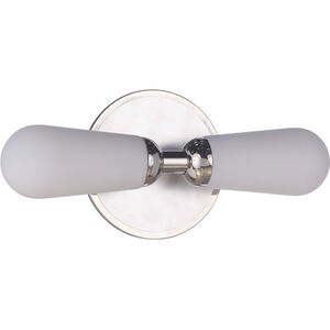 Riggs 2 Light 16 inch Brushed Polished Nickel and Polished Nickel Vanity Light Wall Light