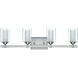 Neighborhood Celeste 4 Light 27 inch Brushed Polished Nickel Vanity Light Wall Light