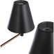 Blake 6 Light 30 inch Flat Black/Satin Brass Chandelier Ceiling Light