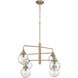 Reflection 6 Light 36 inch Premium Bronze Chandelier Ceiling Light
