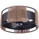 Kensey 2 Light 14.13 inch Flat Black Semi Flush Ceiling Light