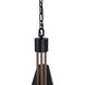 Blake 4 Light 24 inch Flat Black/Satin Brass Chandelier Ceiling Light