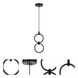 Context LED 5.13 inch Flat Black Pendant Ceiling Light