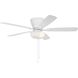 Wheeler 52 inch White with White/Washed Oak Blades Fan