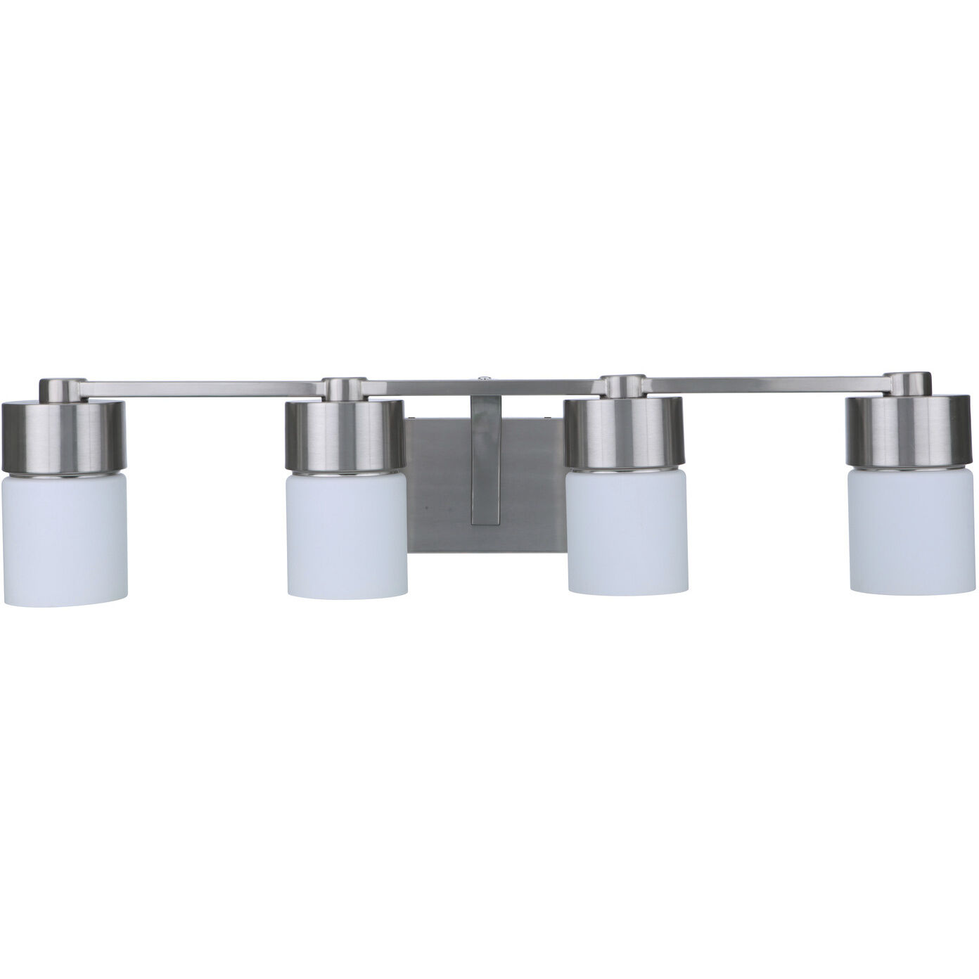 Neighborhood District 4 Light 31 inch Brushed Polished Nickel Vanity Light Wall Light
