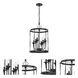 Jolenne 6 Light 15 inch Flat Black Cage Foyer Pendant Ceiling Light