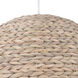 Grass Shade 1 Light 22 inch Natural Swag Pendant Ceiling Light